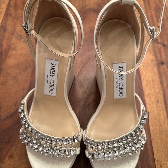 Jimmy Choo
Women's Bing 120 Embellished Wedge Sandals - Picture 2 of 5